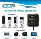 Hqrp 24v Ac Adapter Transformer For Ring Doorbell Thermostats C-wire 25ft Cable