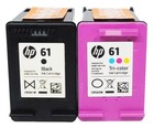 Hp  61 2pack Combo Ink Cartridges 61 Black And Color New Genuine