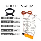 Fishing Stringers Clip Stainless Steel Snaps Fish Lock Holder 1 5 10 Button