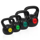 Kettlebell Set 50lbs Vinyl Coated Resistance Training Exercise Equipment 4 Piece