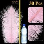 Retrowavy 30 Pcs Large Natural Ostrich Feathers Bulk 16-18 Inch Centerpieces