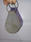 Original 1970s Vintage Blue   chevrolet   corvette Leather metal Keychain ring fob    