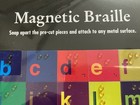 63 Magnetic Alphabet Letter Tiles With Braille Dots 