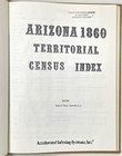 Arizona 1860 Territorial Census Index Scarce  1978