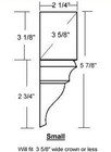 Crown Molding Inside Corner Blocks Wood 4 Pack High Quality Craftsmanship  