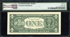 Error Note Overprint Misaligned 1995  1 Cleveland Federal Reserve Pmg 55 Ppq