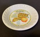 The Golden Pie Collection Peach Pie Plate With Recipe Himark Korea Fluted Edge