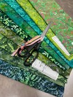 9 3 4 Yds Batik Fabric Bundle     9 Pc Curated Color Collection     100  Cotton - I