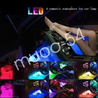 36 Led 4pcs Car Interior Atmosphere Neon Lights Strip Music Control   Remote Us