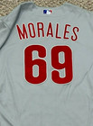 Morales Size 46  69 2022 Philadelphia Phillies Road Game Used Jersey Issued Mlb