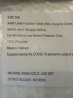 5 Pack Aami Level 1 Isolation Gown Polyester Washable Reusable S m New