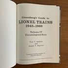 Greenberg s Guide To Lionel Trains 1945-1969  Uncatalogued Sets   Fine Hardcover