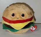 Ty Beanie Bouncers 2026 Buns The Hamburger  3-4 Inch  New Plush Bouncy Ball Toy