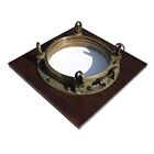 Porthole Ship Window Bronze Glass Nautical Maritime 18 75  Diameter 4 Dogs Heavy