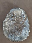 Vintage Godinger Silver Plated Santa Claus Candy Dish Plate 8 25 X 6 5   