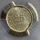 1929 H British North Borneo 25 Cent Pcgs Ms64