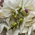 Thistle Pin Gold Flower Scotland Classic Brooch Hat Pin Scarf Jewelry Purple