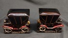Pair Of Vintage Clay  Ceramic  1913 Chevrolet  Bookends  Home Decor Japan