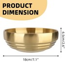 7 4 Inch Gold Decorative Bowl For Home Decor - Modern Fruit Bowl For Kitchen    
