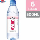 Evian Natural Spring Water  16 9 Fl Oz Bottles  6-pack New