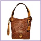 Ninib Fully Organized  Multi Removable Strap Multi Crocodile Embossed Handbags