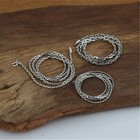 925 Sterling Silver 1 5mm 2mm 2 8mm Rice Grain Bali Chain Necklace 18  20  22 