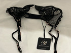 Honey Birdette Black Heart Suspender Garter Belt  - Size Xs - New