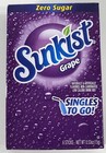 Sunkistgrape - Singles To Go Packets - Zero Sugar Free -drink Mix - 3 Boxes