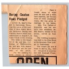 President Johnson At Sen Estes Kefauver Funeral Newspaper Clipping