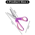 9 Inch Pinking Shears Fabric Cutting Zig Zag Scissors Lace Wig Sewing Craft