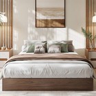 Modern Minimalist Twin Full Queen King Size Wood Bed Frame For Apartments  Dorms