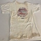 Vtg 50s Tsiltcoos Camp Baker Oregon Bsa Boy Scout Staff Stained T-shirt Sz M