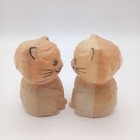 Vtg Plastic Kitten Cat Salt   Pepper Shakers  noise Maker Not Working 