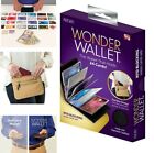 Wonder Wallet Amazing Slim Thin Wonder Rfid Wallets As Seen On Tv -black Leather