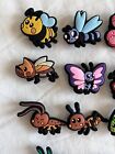 Set Of 11 Cute Bug Croc Charms   Jibbitz - Ladybug  Bee  Worm  Butterfly  Snail