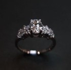 Vintage Oval Cut 2 00 Ct Diamond Simulated Solid 14k White Gold Engagement Ring