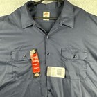Dickies Men s 1574 Short Sleeve Casual Original Fit Button Up Work Shirt Blue