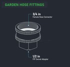 Swivel Garden Hose Adapter  3 4  Fh X 1 2  Fip Swivel  Brass Lead Free 10 Pack