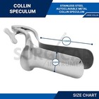 Collin Vaginal Speculum Large Ob gynecology Surgical Stainless German Grade
