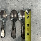    Lot Of Four- Vintage Miniature Metal Tin Ice Cream Spoons - Used   