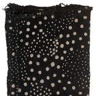 Ebony Black Bogolan Mali Mud Cloth Dotted Design African Black And White Cotton