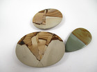    Lot Of 3 Picture Jasper Cabochon Stones