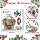 Whaline 12 Sheets Christmas Rub On Transfers Classic 5 9 X Inch  Colorful 