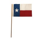 Vintage Flag Of Texas Cotton Muslin  1950s    4 X 6   