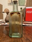 J e  Combault Caustic Baslam Antique Glass Bottle 1890   s-1900   s 