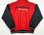 Vintage 80s Honda The Red Riders Racing Jacket Ride Red Windbreaker Checkered