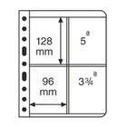 25 Lighthouse Vario 4 Pocket Black Stock Sheets - 5 Pks Of 5 Double-sided 2st