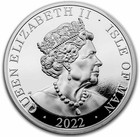 2022 Isle Of Man Noble High Relief Piedfort Proof 2 Oz Silver Coin Viking Ship