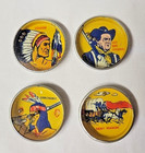  8  Nabisco Shredded Wheat Juniors Litho Toy Tins Geronimo Cochise Rin Tin Tin