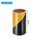 Reflective Tape 6 Inch 10feet Waterproof Safety Adhesive Tape Black Yellow